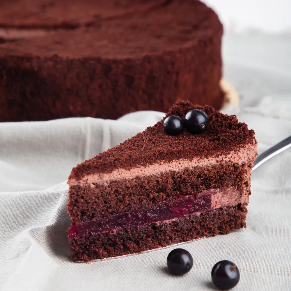 Վեգան շոկոլադե հատապտղային տորթ